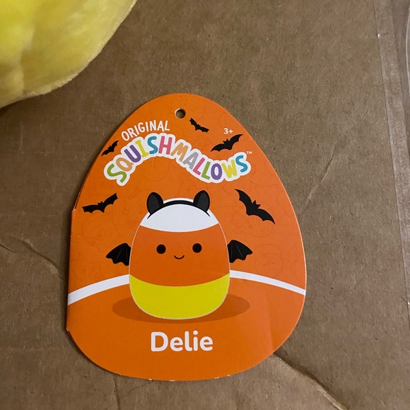 NWT 8” Delie the candy corn bat Squishmallow - Picture 3 of 5